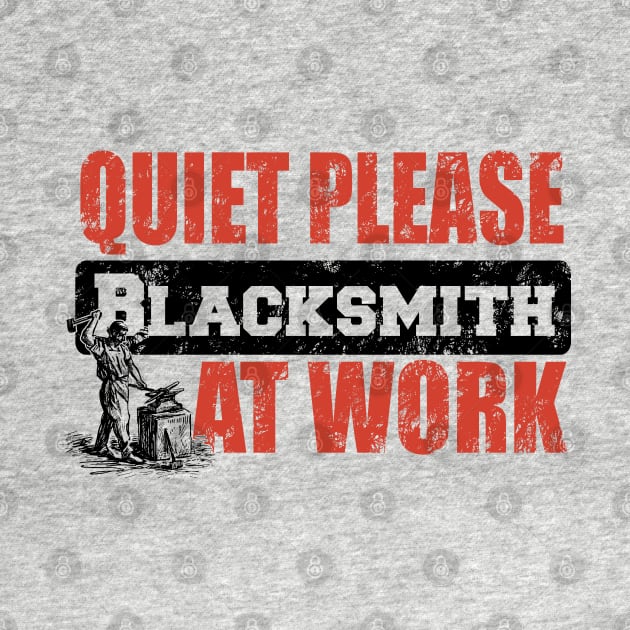 Quiet Please - Blacksmith At Work by MarinasingerDesigns